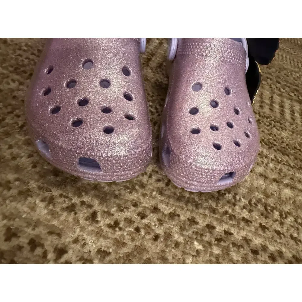 RARE CROCS KIDS Classic IAM Butterfly Clog 211262 Mystic Purple Toddlers Sz 13 C